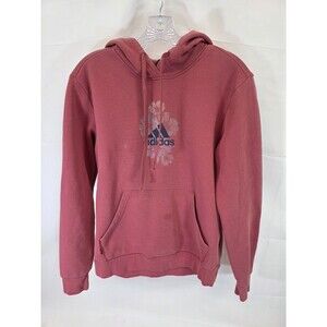 Adidas Women's Long Sleeve Rose Color Floral Hoodie Pullover See Pics! Size S